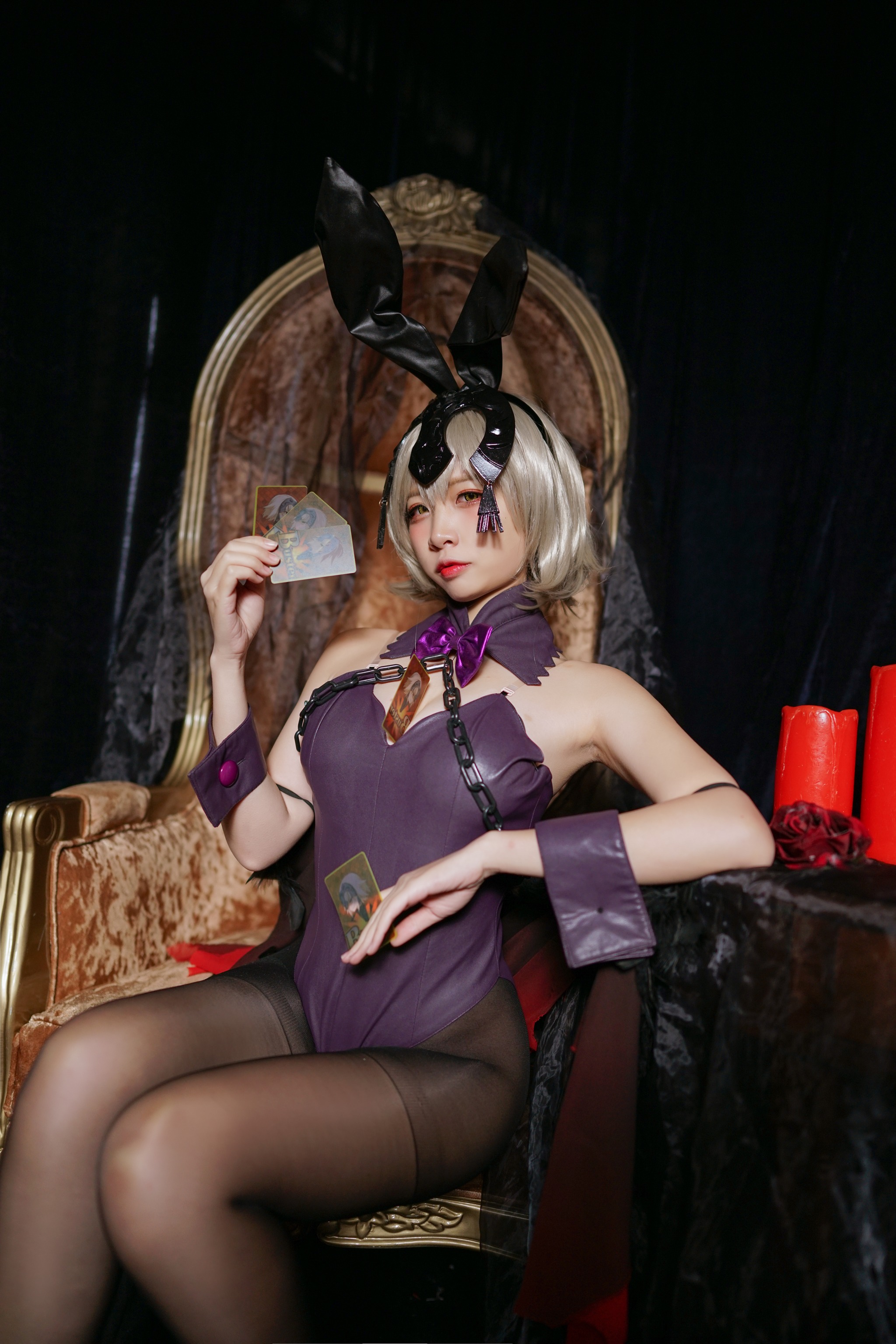 图片[1]-二佐Nisa – NO.007 二佐 Fate黑贞兔女郎 [16P]-XikXak